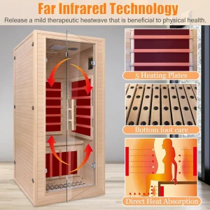 1 Person Far Infrared Sauna for Home