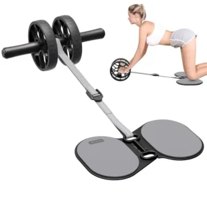 Ab Roller Wheel with Adjustable Resistance Automatic Rebound